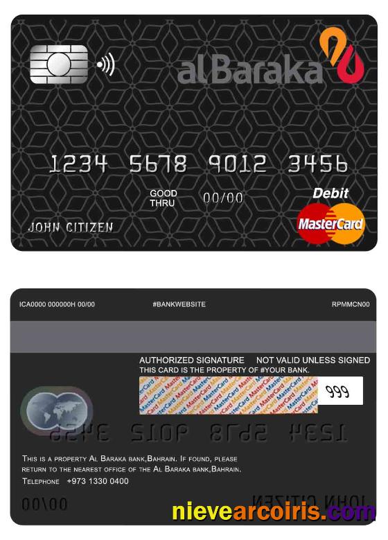 Bahrain Al Baraka bank mastercard